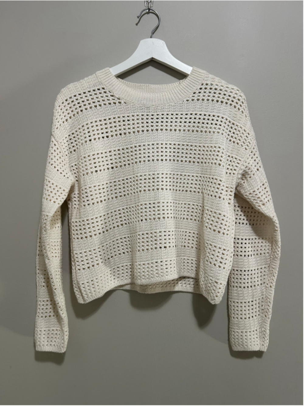 Women's Knitwear Beige Crew Neck Sweater Size S